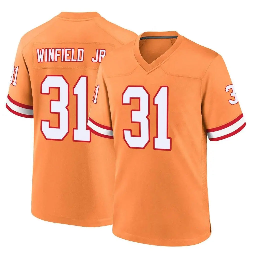Punc TB.Buccaneers #31 Antoine Winfield Jr. Player Orange Throwback Home Game Stitched Jerseys
