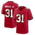 Punc TB.Buccaneers #31 Antoine Winfield Jr. Player Red Home Game Stitched Jerseys