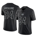 Punc TB.Buccaneers #34 Alex Anzalone Player Black Reflective Limited Home Game Stitched Jerseys