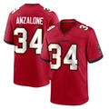 Punc TB.Buccaneers #34 Alex Anzalone Player Red Home Game Stitched Jerseys