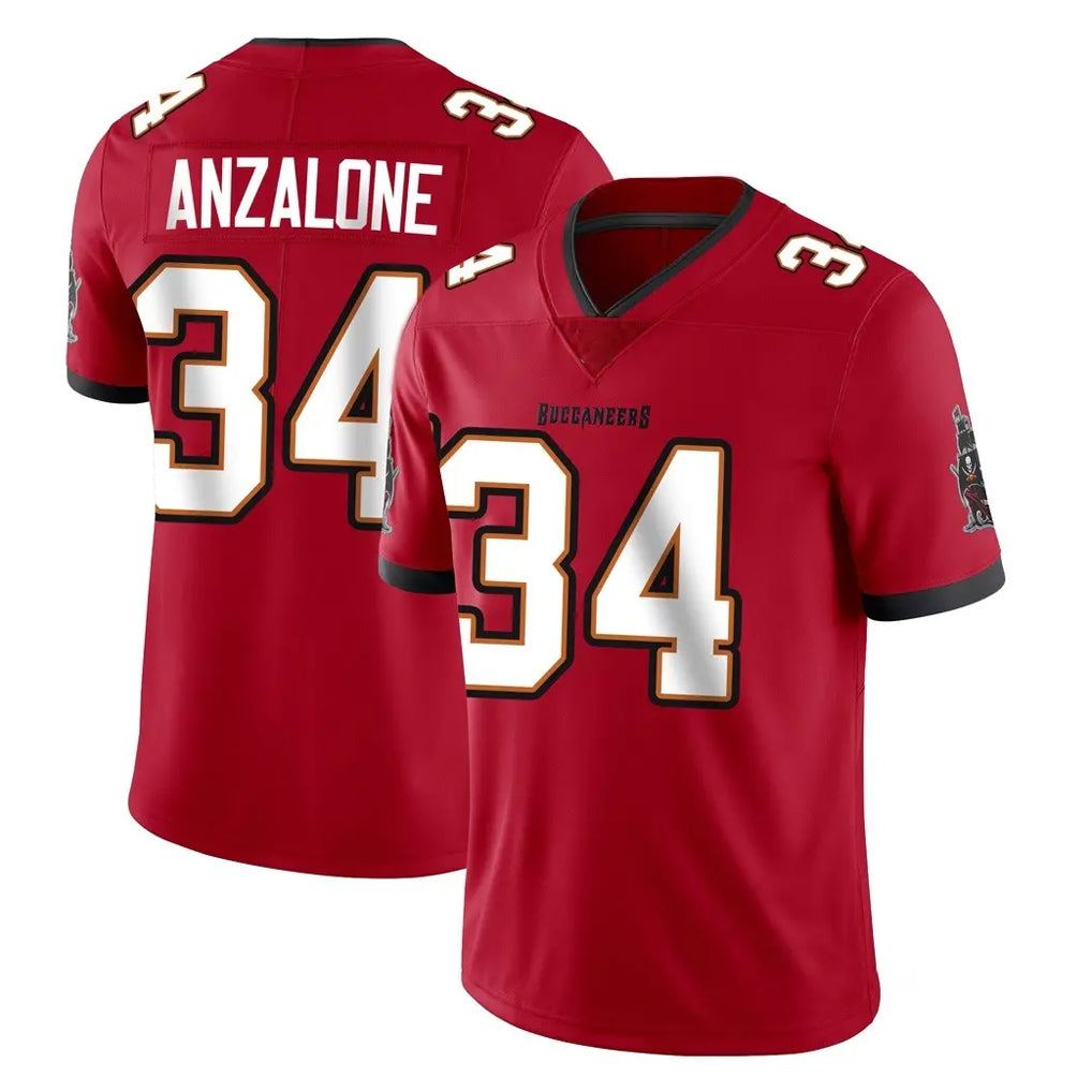 Punc TB.Buccaneers #34 Alex Anzalone Player Red Limited Vapor Home Game Stitched Jerseys