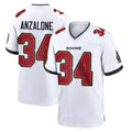 Punc TB.Buccaneers #34 Alex Anzalone Player White Home Game Stitched Jerseys