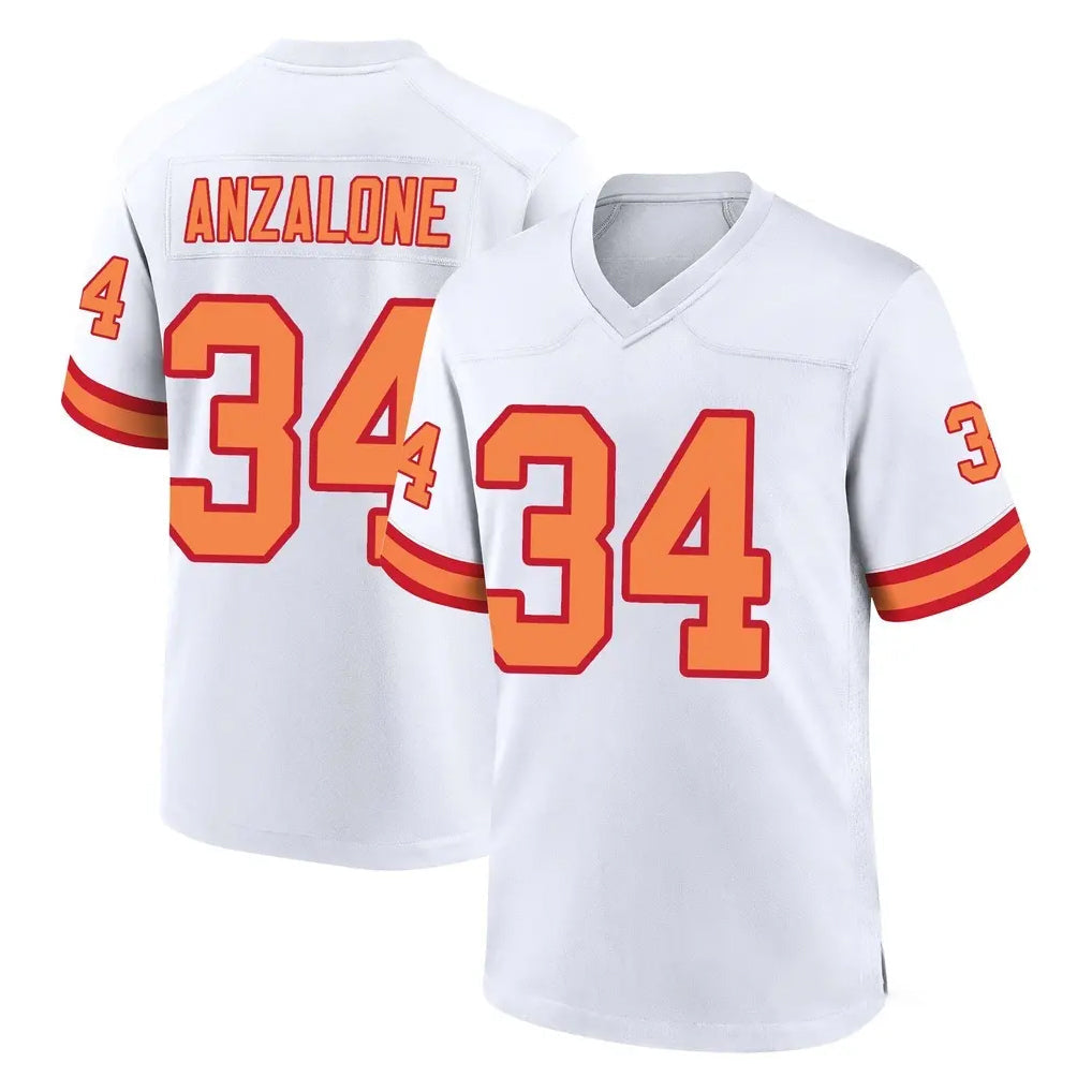 Punc TB.Buccaneers #34 Alex Anzalone Player White '76 Home Game Stitched Jerseys