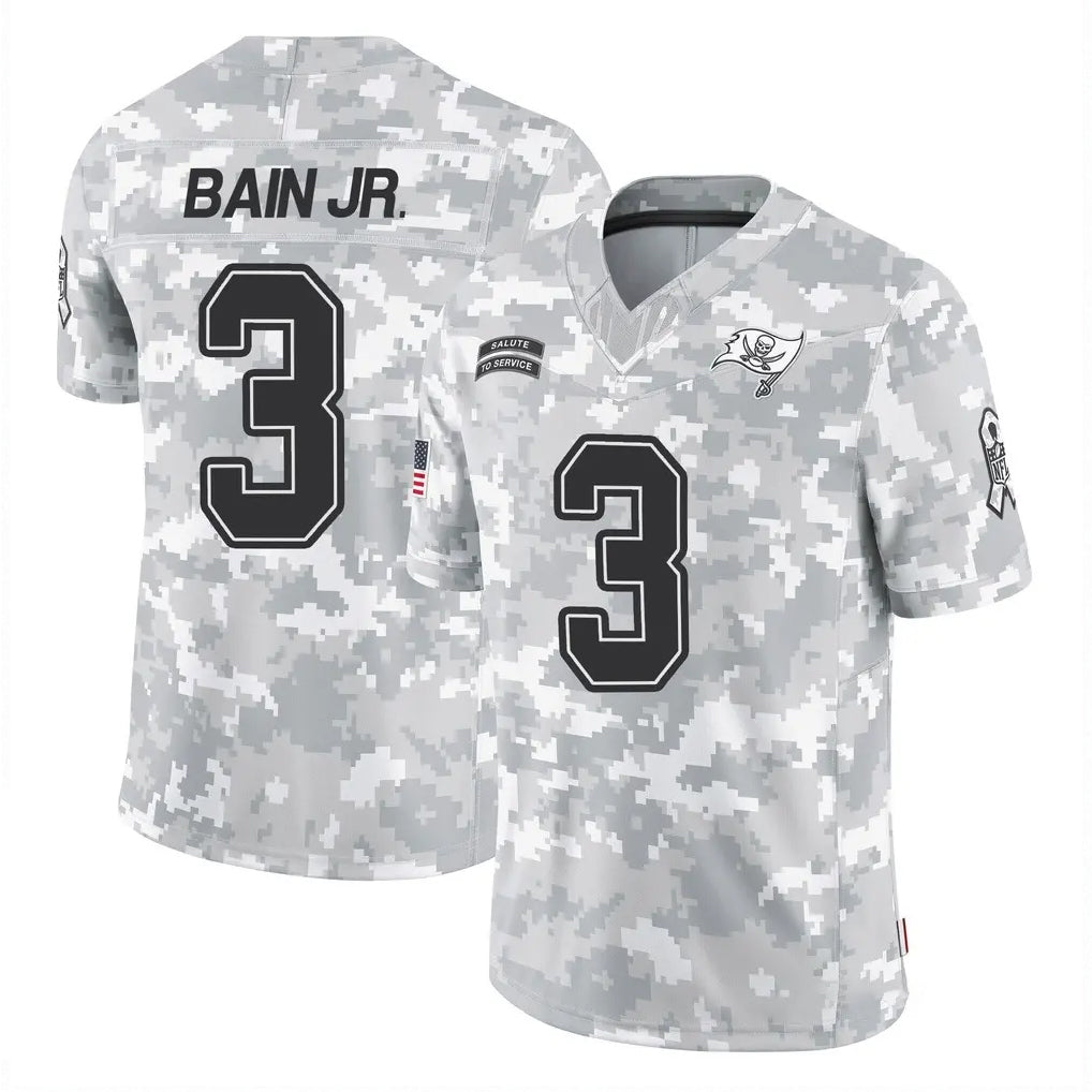 Punc TB.Buccaneers #3 Rueben Bain Jr. Player Arctic Camo Limited Salute To Service Home Game Stitched Jerseys
