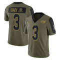 Punc TB.Buccaneers #3 Rueben Bain Jr. Player Olive Salute To Service Limited Game Stitched Jerseys