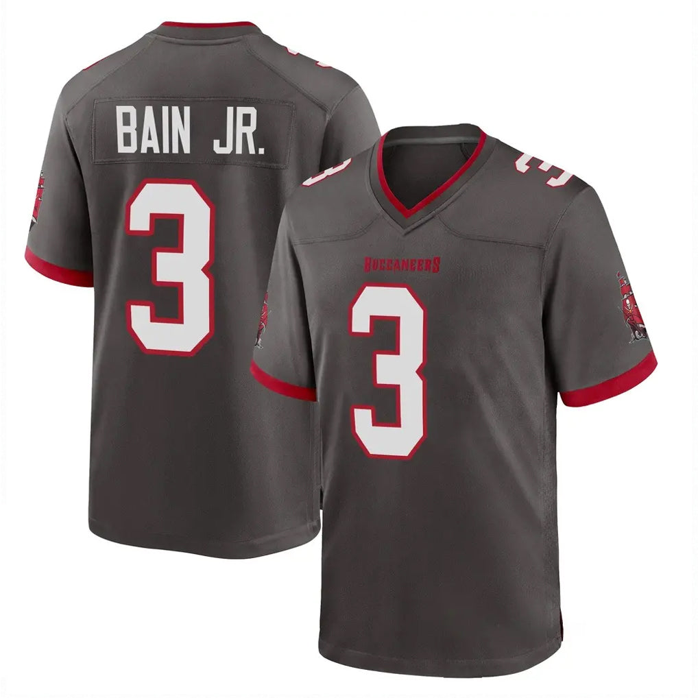 Punc TB.Buccaneers #3 Rueben Bain Jr. Player Pewter Alternate Home Game Stitched Jerseys