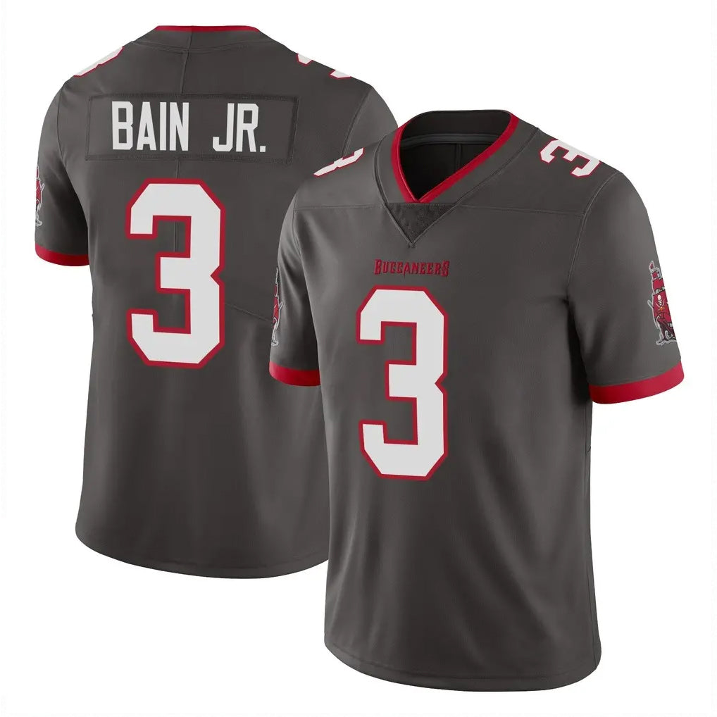 Punc TB.Buccaneers #3 Rueben Bain Jr. Player Pewter Limited Alternate Vapor Home Game Stitched Jerseys