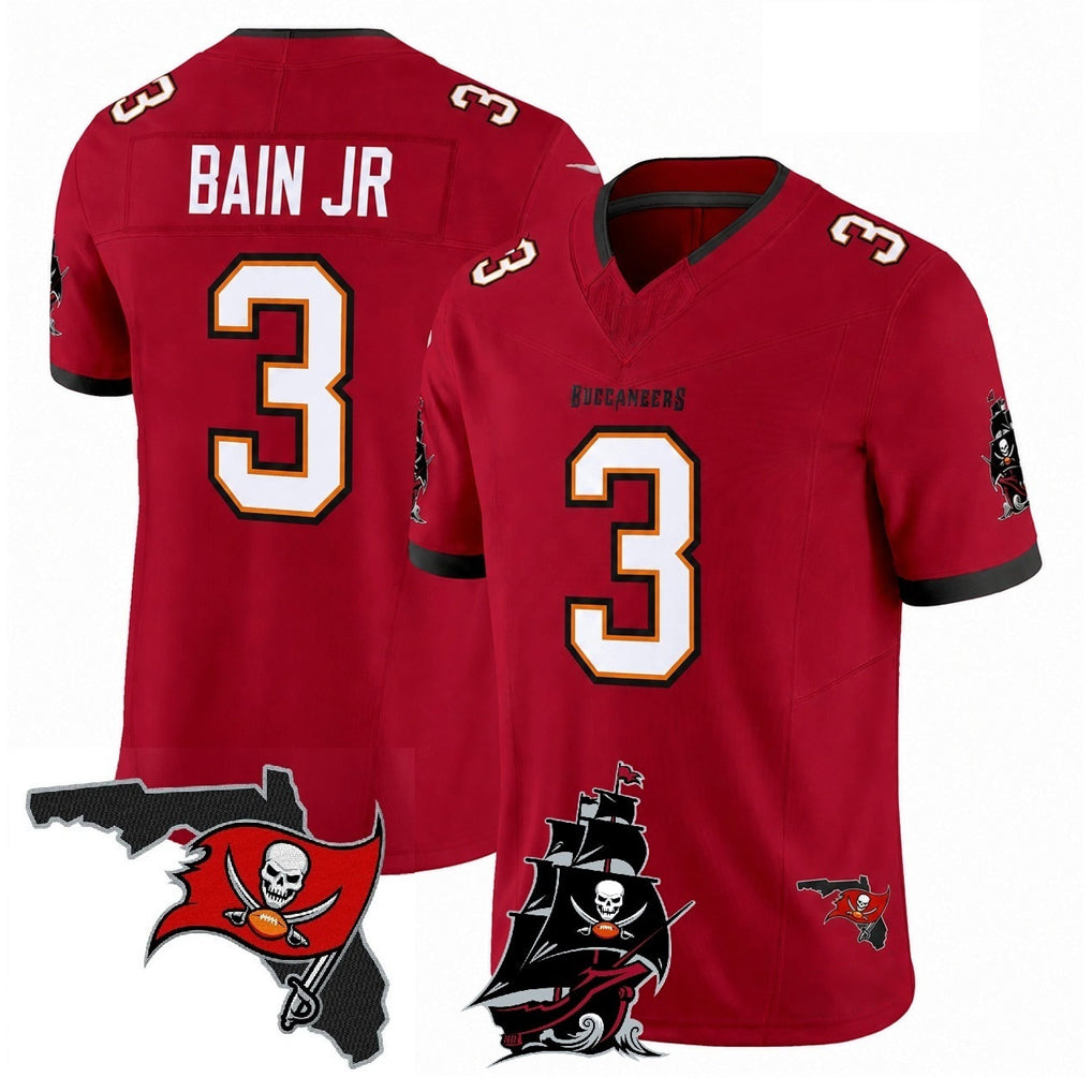 Punc TB.Buccaneers #3 Rueben Bain Jr. Player Red Limited 2026 Season Vapor F.U.S.E. Home Game Stitched Jerseys