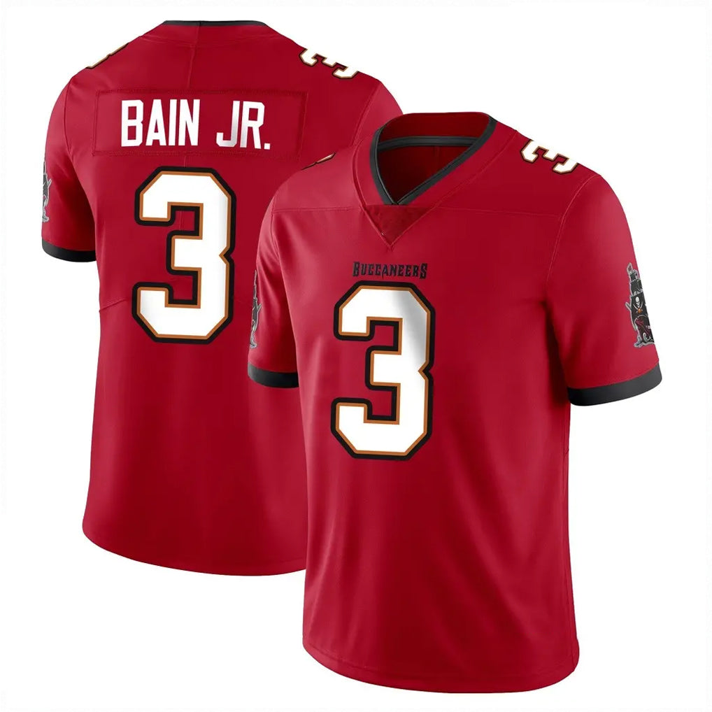 Punc TB.Buccaneers #3 Rueben Bain Jr. Player Red Limited Vapor F.U.S.E. Home Game Stitched Jerseys