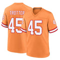 Punc TB.Buccaneers #45 Josiah Trotter Player Orange Throwback Home Game Stitched Jerseys