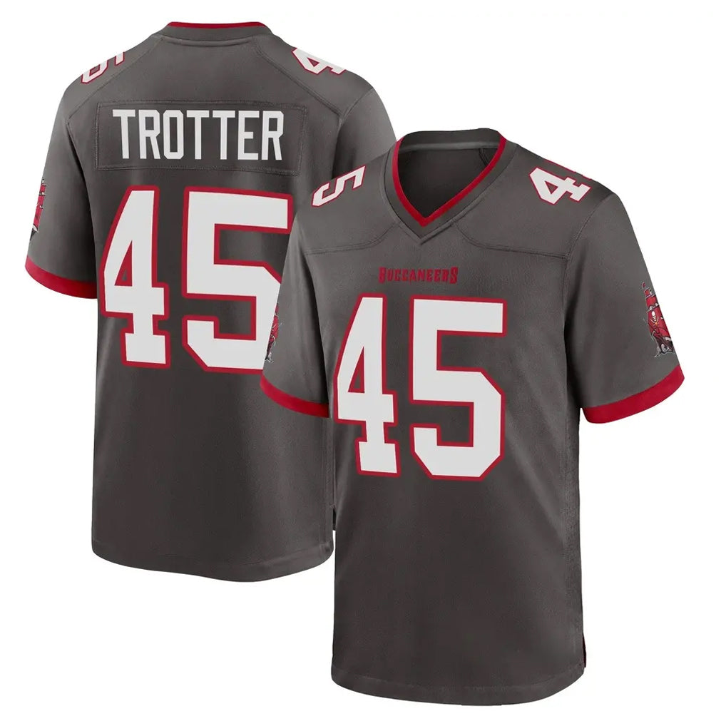 Punc TB.Buccaneers #45 Josiah Trotter Player Pewter Alternate Home Game Stitched Jerseys