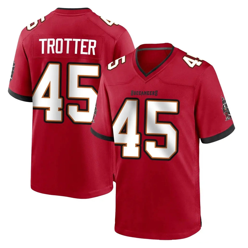 Punc TB.Buccaneers #45 Josiah Trotter Player Red Home Game Stitched Jerseys