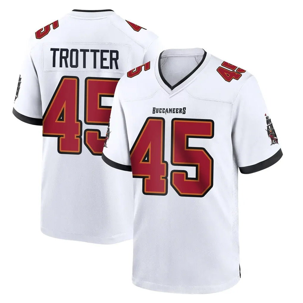 Punc TB.Buccaneers #45 Josiah Trotter Player White Home Game Stitched Jerseys