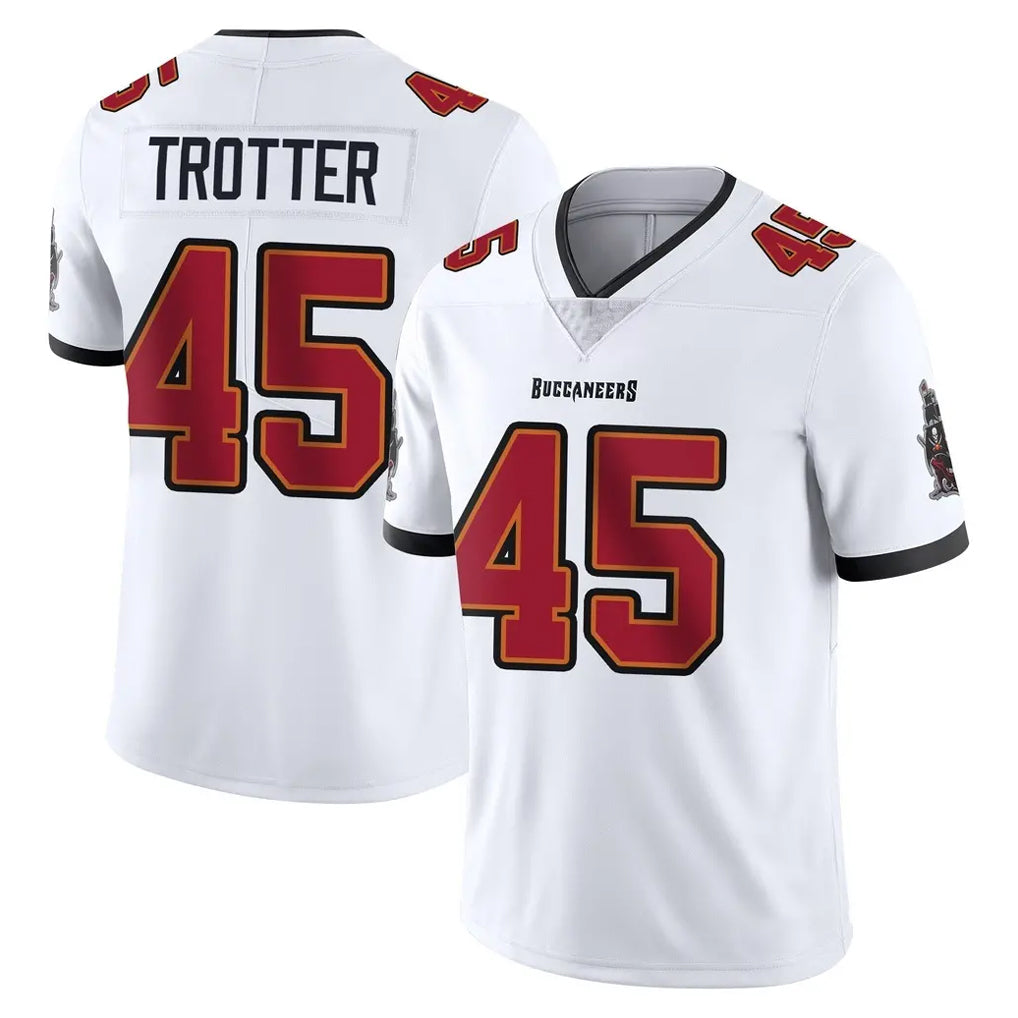 Punc TB.Buccaneers #45 Josiah Trotter Player White Limited Vapor Untouchable Home Game Stitched Jerseys