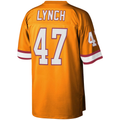 Punc TB.Buccaneers #47 John Lynch Mitchell & Ness Orange Big & Tall 1995 Legacy Retired Player Jersey