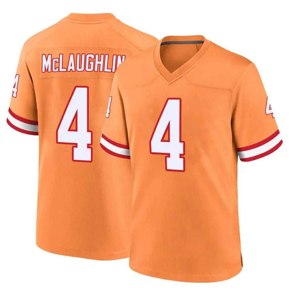Punc TB.Buccaneers #4 Chase McLaughlin Player Orange Throwback Home Game Stitched Jerseys
