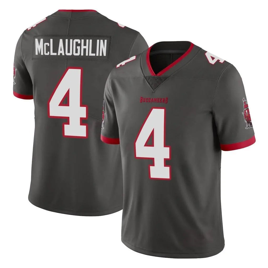 Punc TB.Buccaneers #4 Chase McLaughlin Player Pewter Limited Alternate Vapor Home Game Stitched Jerseys