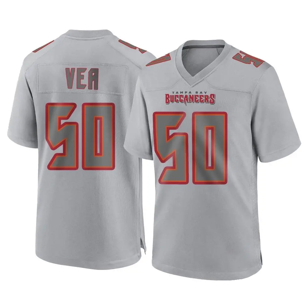 Punc TB.Buccaneers #50 Vita Vea Player Gray Atmosphere Fashion Home Game Stitched Jerseys
