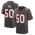 Punc TB.Buccaneers #50 Vita Vea Player Pewter Alternate Home Game Stitched Jerseys