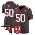 Punc TB.Buccaneers #50 Vita Vea Player Pewter Limited 2026 Season Vapor F.U.S.E. Home Game Stitched Jerseys