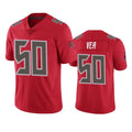 Punc TB.Buccaneers #50 Vita Vea Player Red Limited Color Rush Home Game Stitched Jerseys