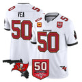 Punc TB.Buccaneers #50 Vita Vea Player White Limited 2026 Season Vapor F.U.S.E. Home Game Stitched Jerseys