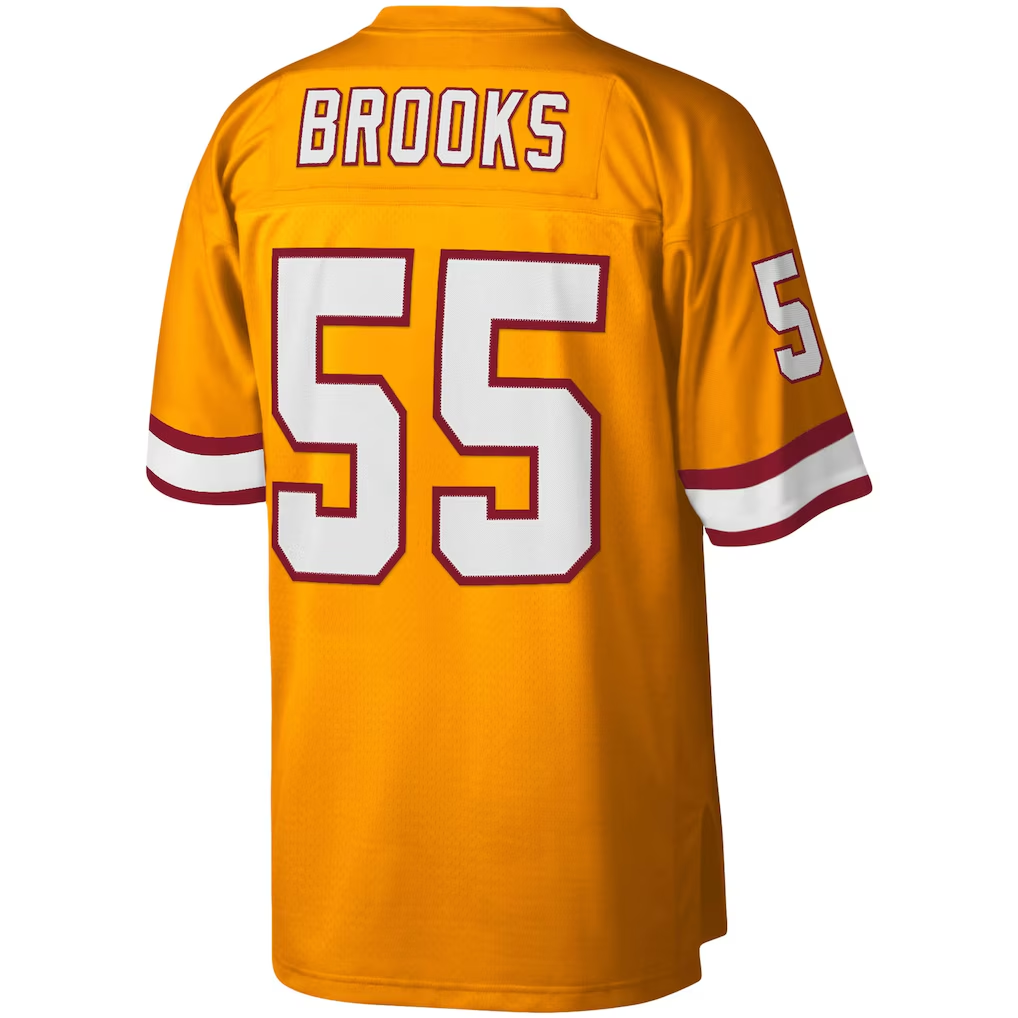 Punc TB.Buccaneers #55 Derrick Brooks Mitchell & Ness Orange Big & Tall 1995 Legacy Retired Player Jersey