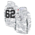 Punc TB.Buccaneers #62 Graham Barton Player Arctic Camo Limited Salute to Service Pullover Hoodies Game Stitched Jerseys