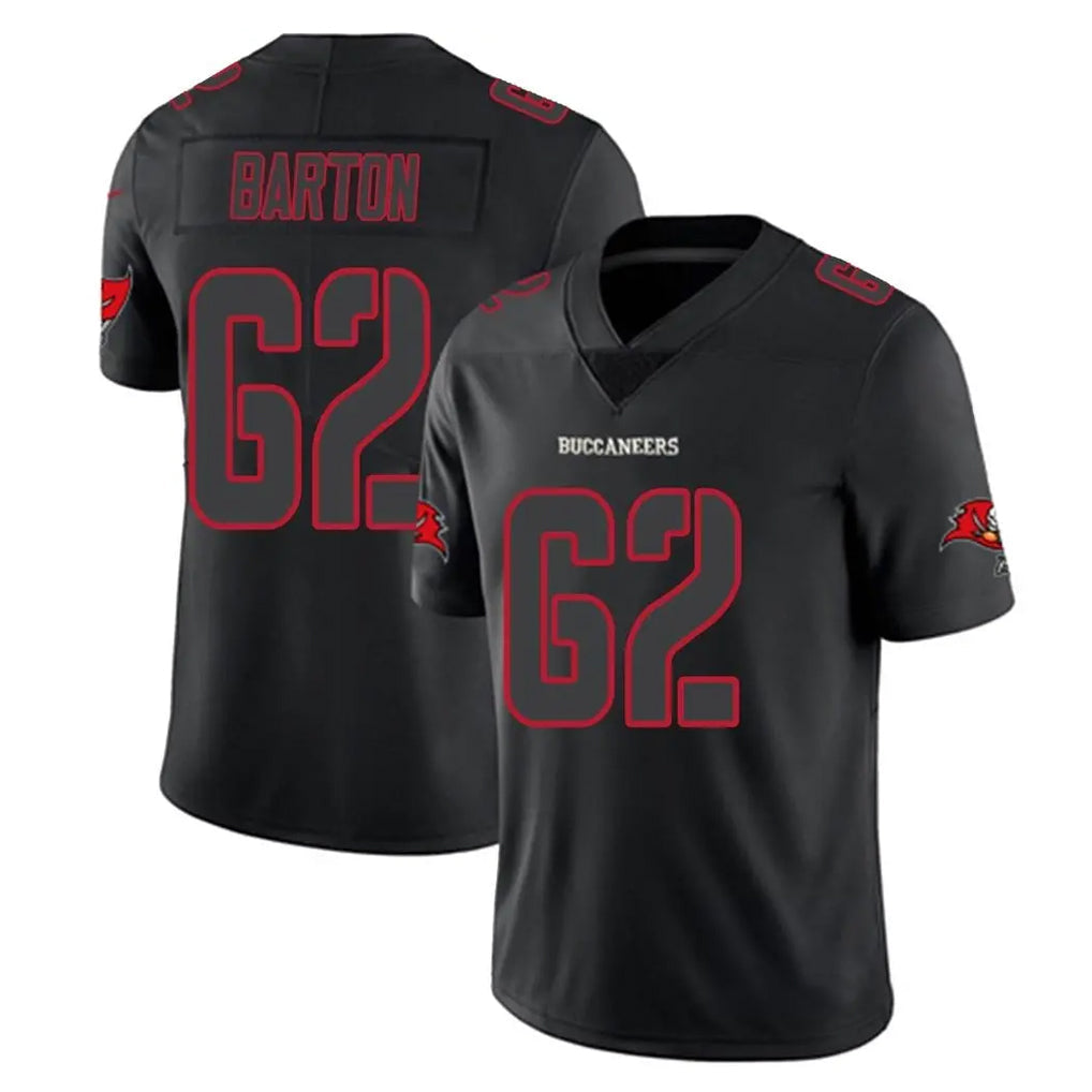 Punc TB.Buccaneers #62 Graham Barton Player Black Impact Limited Home Game Stitched Jerseys