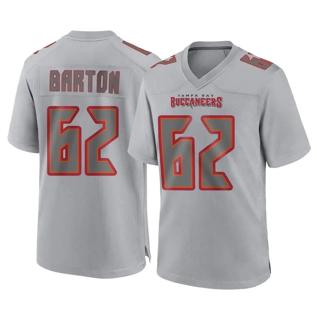 Punc TB.Buccaneers #62 Graham Barton Player Gray Atmosphere Fashion Home Game Stitched Jerseys