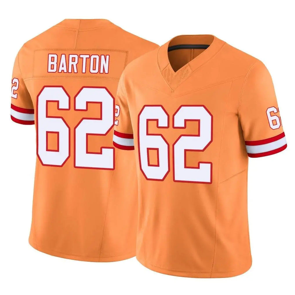 Punc TB.Buccaneers #62 Graham Barton Player Orange Limited Vapor F.U.S.E. Home Game Stitched Jerseys