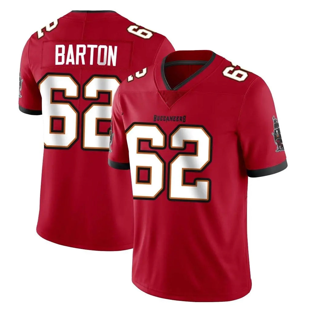 Punc TB.Buccaneers #62 Graham Barton Player Red Limited Vapor Home Game Stitched Jerseys
