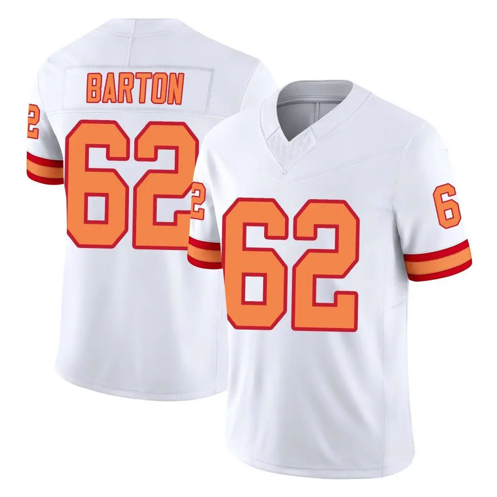 Punc TB.Buccaneers #62 Graham Barton Player White Limited '76 Vapor F.U.S.E. Home Game Stitched Jerseys
