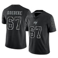 Punc TB.Buccaneers #67 Luke Goedeke Player Black Reflective Limited Home Game Stitched Jerseys