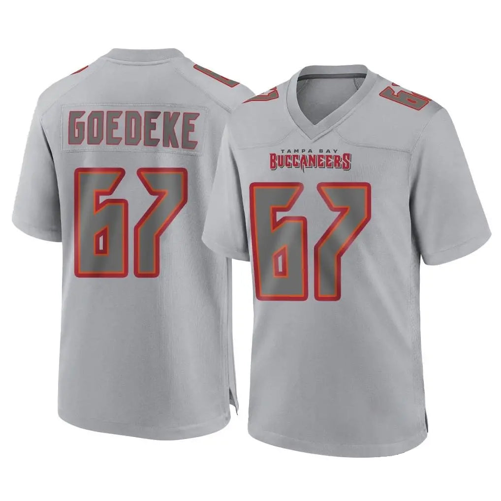 Punc TB.Buccaneers #67 Luke Goedeke Player Gray Atmosphere Fashion Home Game Stitched Jerseys