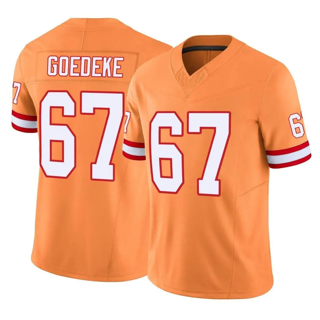 Punc TB.Buccaneers #67 Luke Goedeke Player Orange Limited Vapor F.U.S.E. Home Game Stitched Jerseys