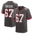 Punc TB.Buccaneers #67 Luke Goedeke Player Pewter Alternate Home Game Stitched Jerseys