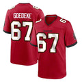 Punc TB.Buccaneers #67 Luke Goedeke Player Red Home Game Stitched Jerseys