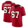 Punc TB.Buccaneers #67 Luke Goedeke Player Red Limited Vapor Home Game Stitched Jerseys