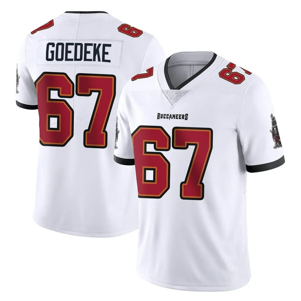 Punc TB.Buccaneers #67 Luke Goedeke Player White Limited Vapor Untouchable Home Game Stitched Jerseys