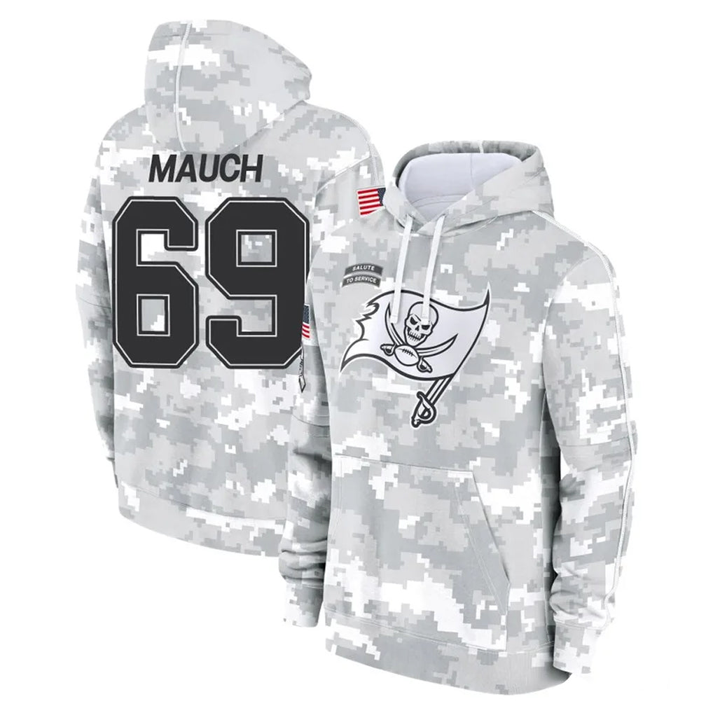 Punc TB.Buccaneers #69 Cody Mauch Player Arctic Camo Limited Salute to Service Pullover Hoodies Game Stitched Jerseys