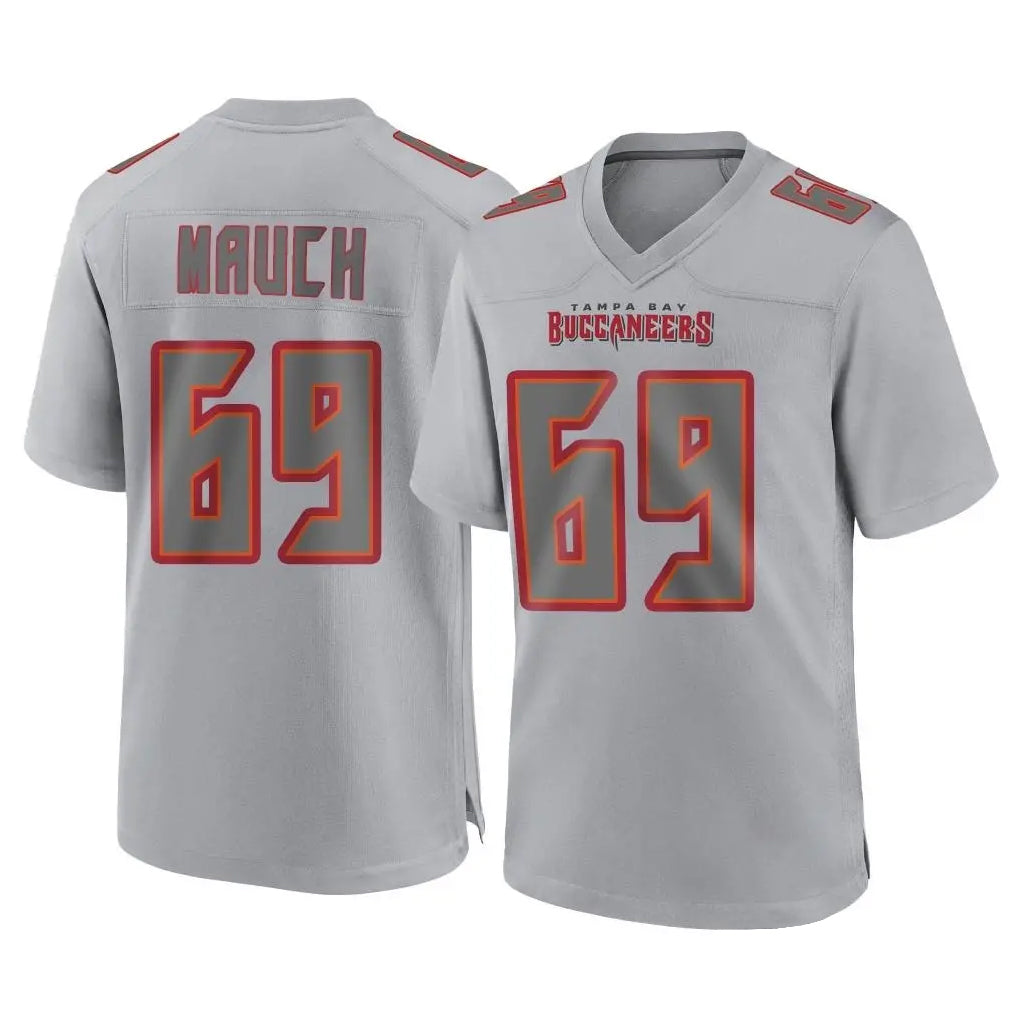Punc TB.Buccaneers #69 Cody Mauch Player Gray Atmosphere Fashion Home Game Stitched Jerseys