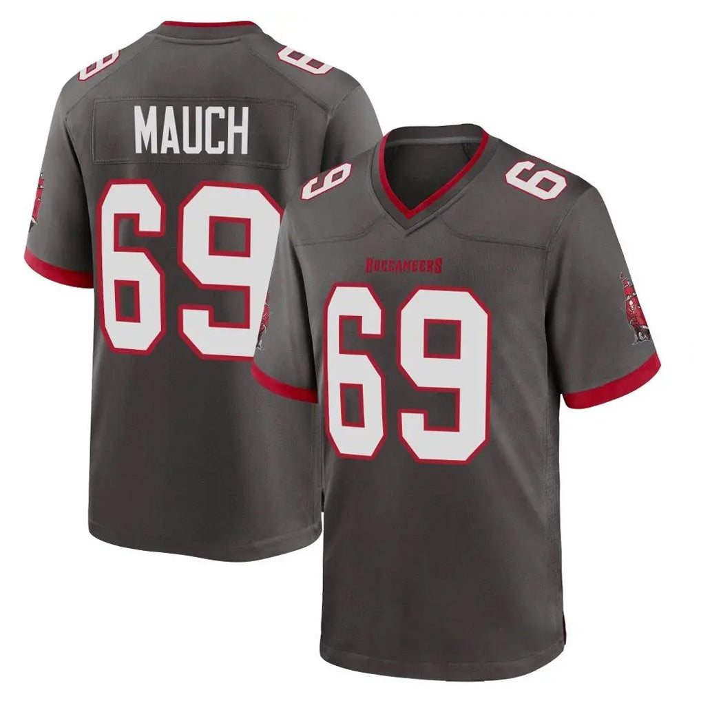 Punc TB.Buccaneers #69 Cody Mauch Player Pewter Alternate Home Game Stitched Jerseys