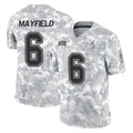 Punc TB.Buccaneers #6 Baker Mayfield Player Arctic Camo Limited Salute To Service Home Game Stitched Jerseys