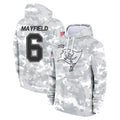 Punc TB.Buccaneers #6 Baker Mayfield Player Arctic Camo Limited Salute to Service Pullover Hoodies Game Stitched Jerseys