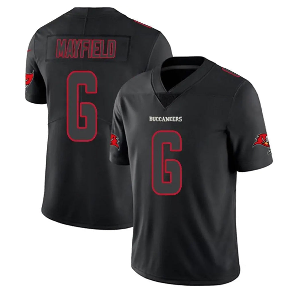 Punc TB.Buccaneers #6 Baker Mayfield Player Black Impact Limited Home Game Stitched Jerseys