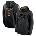 Punc TB.Buccaneers #6 Baker Mayfield Player Black Salute to Service Hoodies Stitched Jerseys