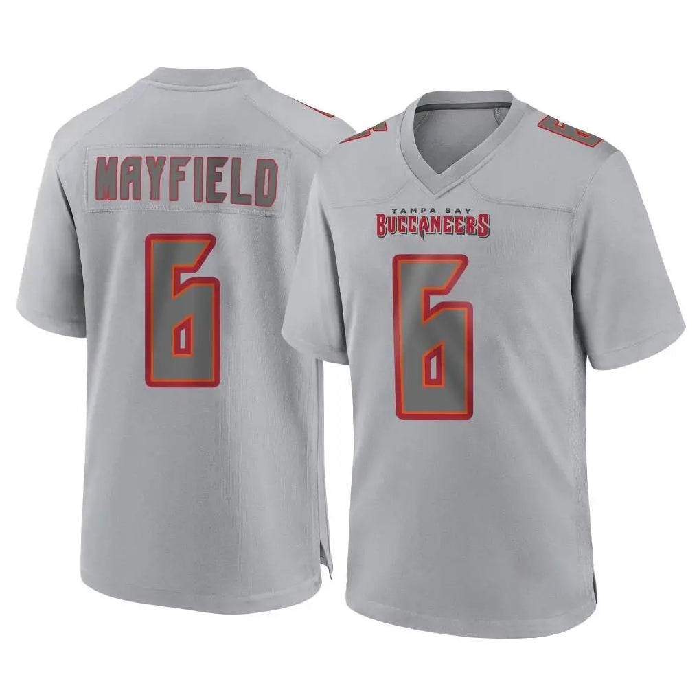 Punc TB.Buccaneers #6 Baker Mayfield Player Gray Atmosphere Fashion Home Game Stitched Jerseys