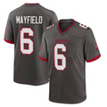Punc TB.Buccaneers #6 Baker Mayfield Player Pewter Alternate Home Game Stitched Jerseys