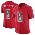 Punc TB.Buccaneers #6 Baker Mayfield Player Red Limited Color Rush Home Game Stitched Jerseys